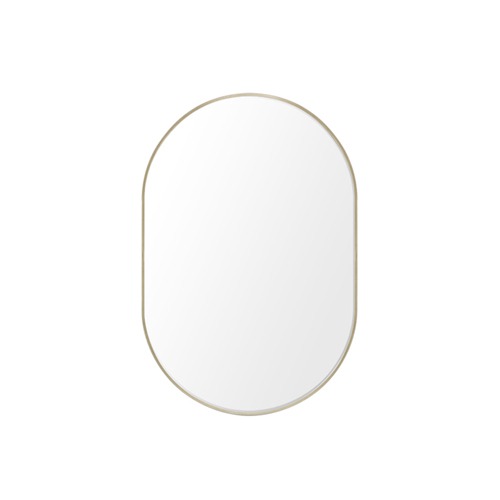 Mirror - gold oval